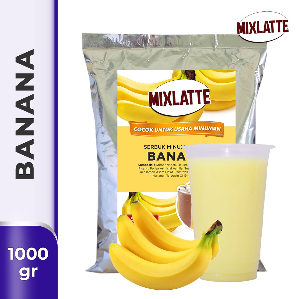 

Powder Drink Bubuk Minuman Rasa BANANA MIXLATTE 1Kg