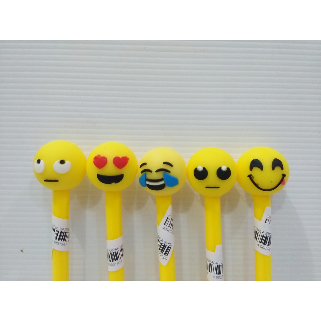 

PULPEN KARAKTER EMOJI - PULPEN TINTA PEN GEL HITAM-ALAT TULIS SEKOLAH