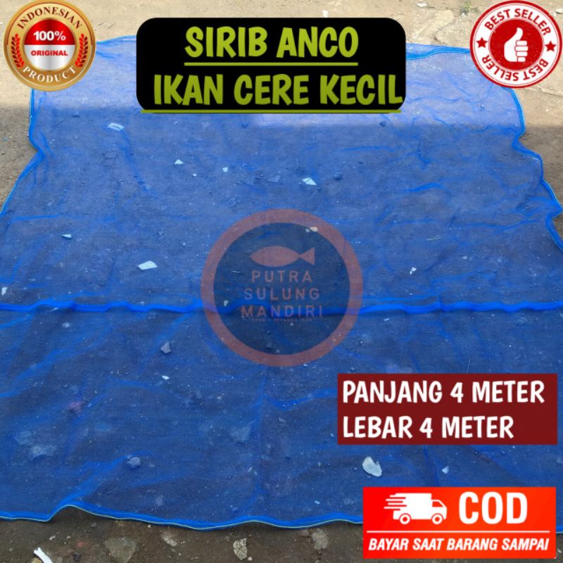 SIRIB ANCO IKAN KECIL UKURAN 4M X 4M SIAP PAKAI