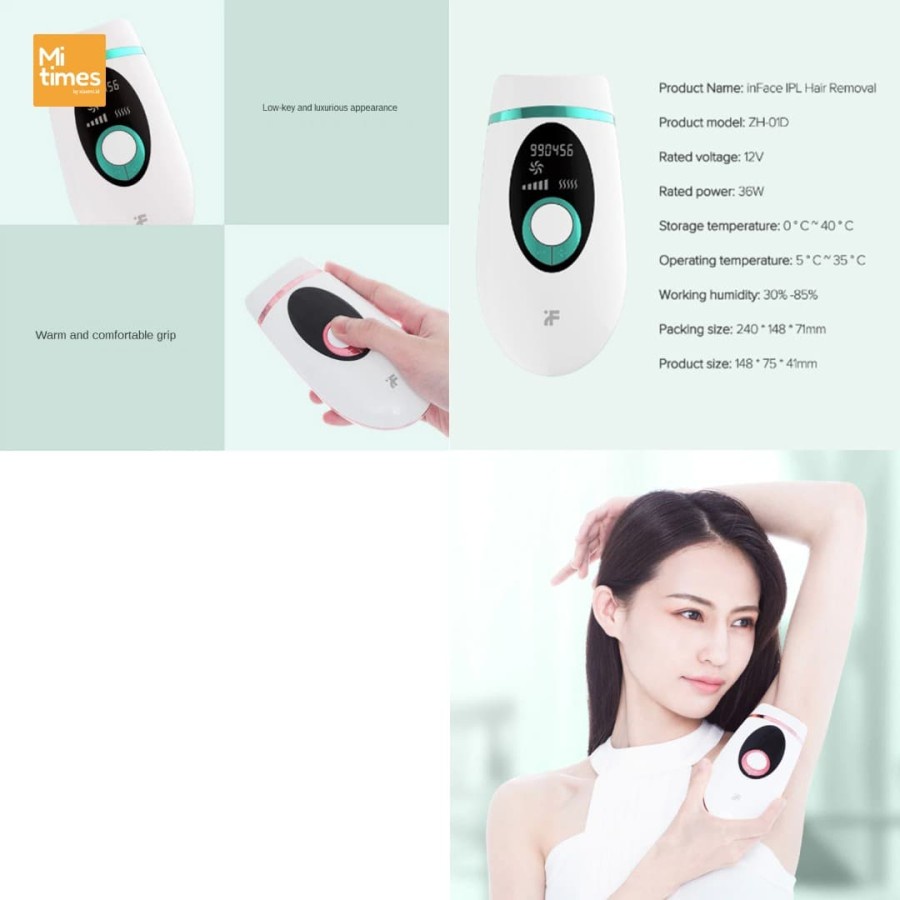 Inface IPL Laser Hair Remover Penghilang Rambut dan Bulu