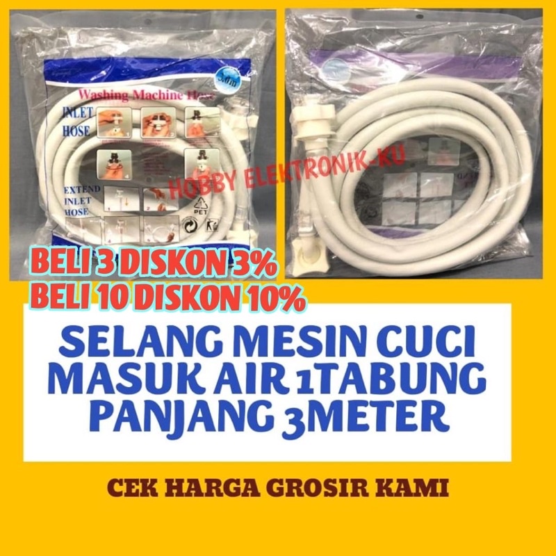 SELANG MESIN CUCI MASUK AIR 1TABUNG PANJANG 3METER