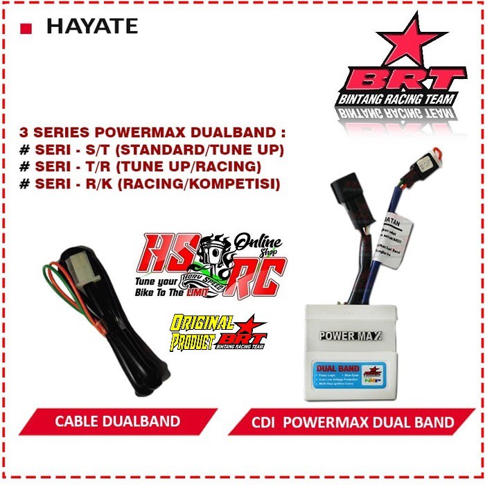 CDI Racing BRT POWER MAX Dual Band Suzuki HAYATE Matic Harian Balap Bore Up Tune Up Drag CDI Hayate