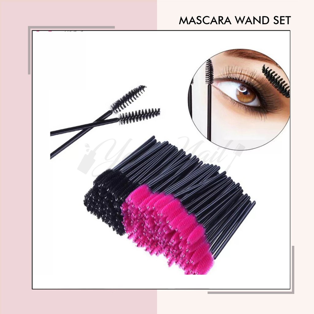 Mascara wand set 10pcs sisir bulumata eyelash extension