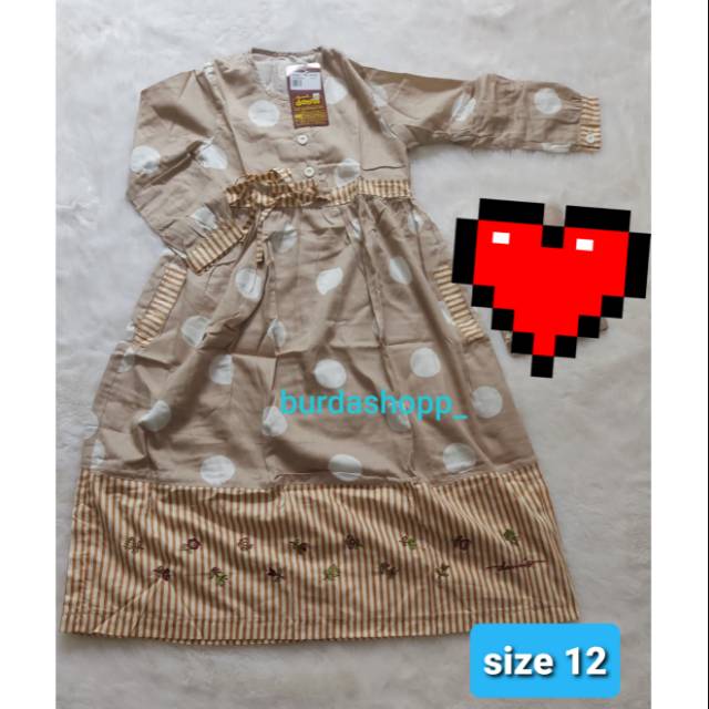 BAJU MUSLIM ANAK DANNIS PEREMPUAN SIZE 12
