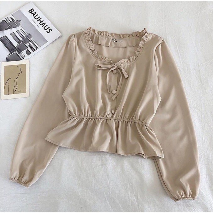 Blouse Mikela Fashion Wanita - Mikela Blouse Wanita Bahan Crepe-2