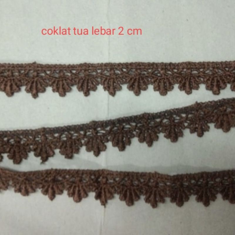 Renda bordir gyper renda bordir renda kecil renda coklat renda pinggir renda kait renda katun bordir