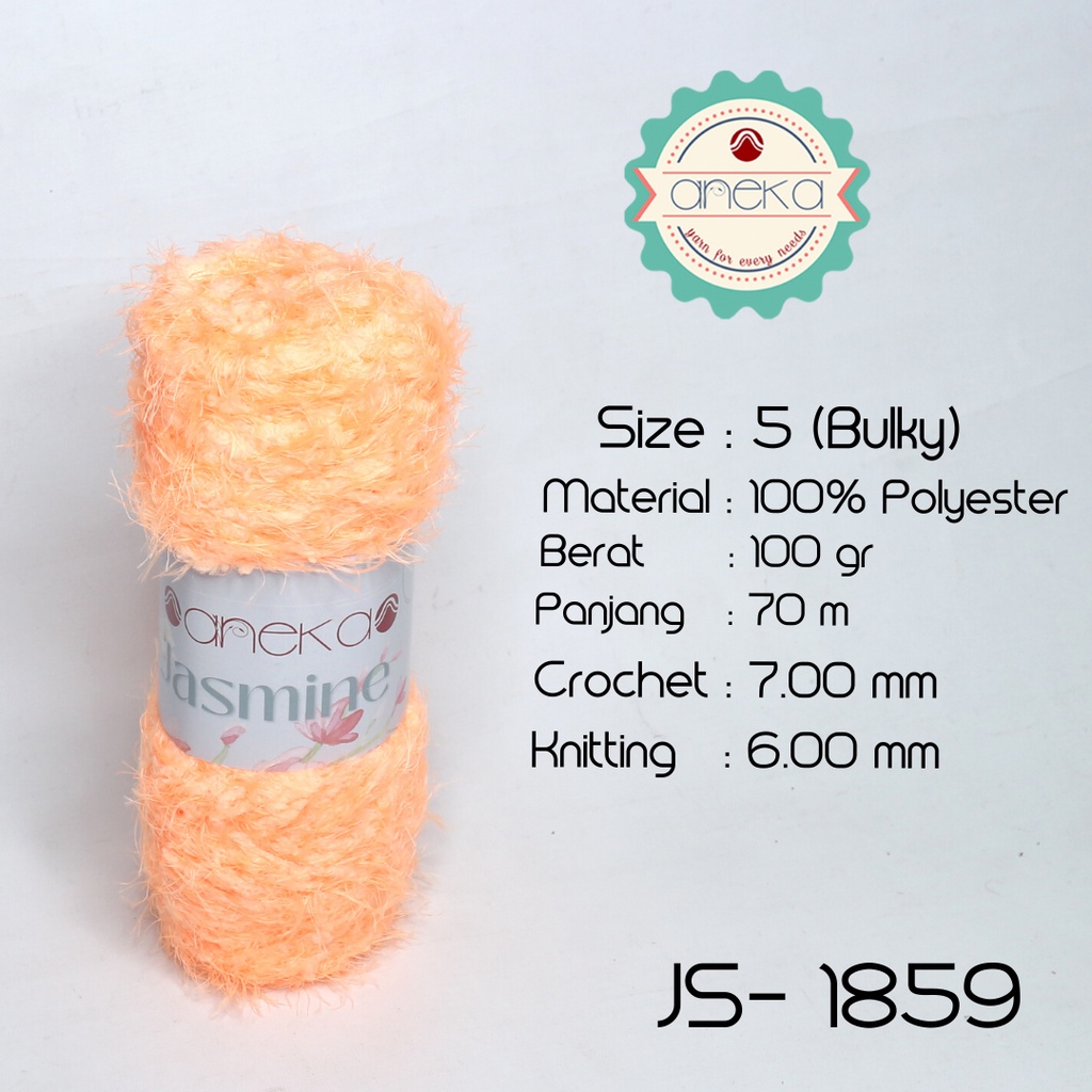 Benang Rajut Bulu Halus Jasmine Yarn / Cashmere Plush - 1859