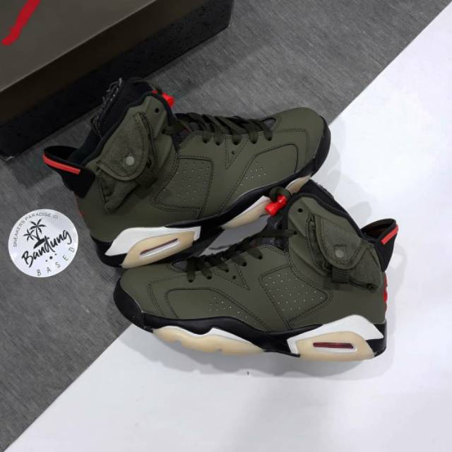 Air Jordan 6 Travi Scott Olive