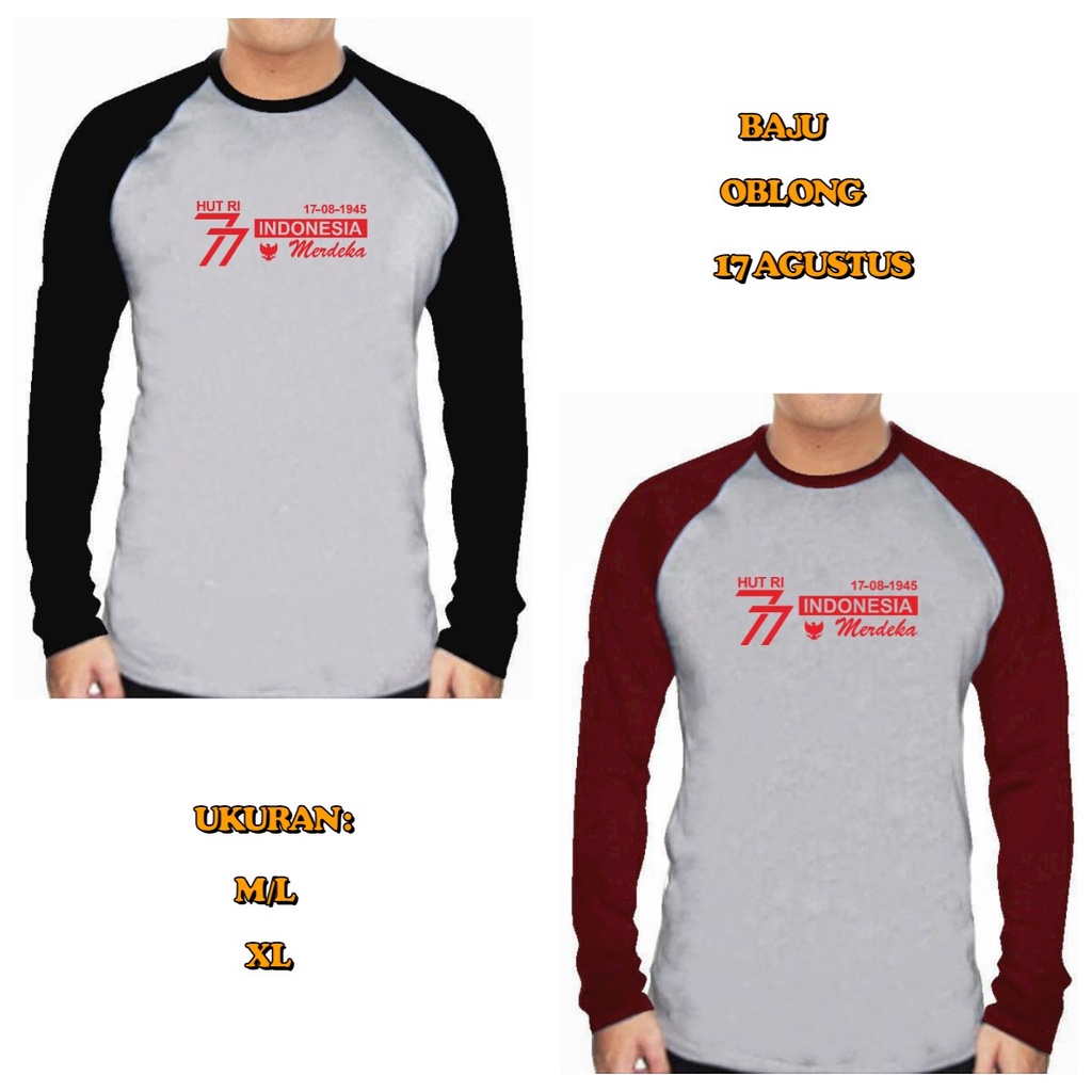 ALIPIO FASHION - BAJU RAGLAN HUT RI / merdeka / indonesia / upacara / HUT RI / dirgahayu / seragam / merah putih