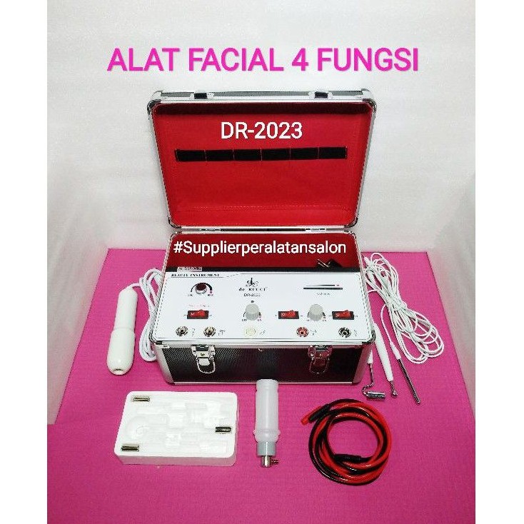 4in1 Alat facial 4 fungsi high frequency galvanic vacum spray