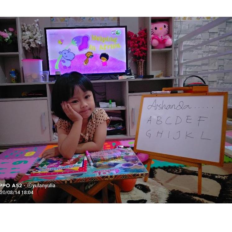 

(uxap -395) Papan tulis 32x42cm white board+ standing ㊔ 90