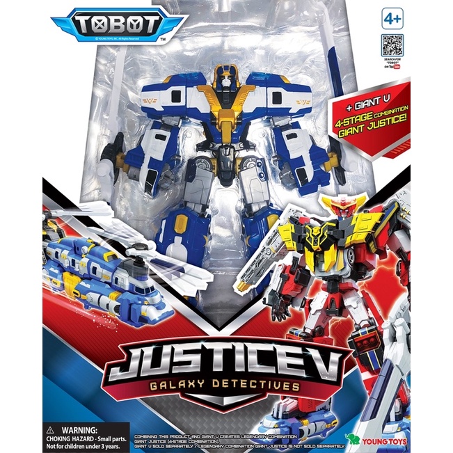 TOBOT GD Justice V, Youngtoys Transforming Collectible Vehicle to Robot Animation Character / ORIGIN