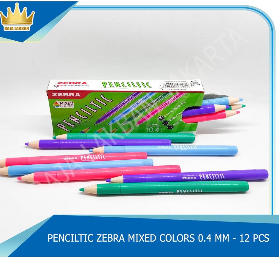 

Banyak Diminati Pulpen ZEBRA Penciltic Mixed Colors 0.4 mm
