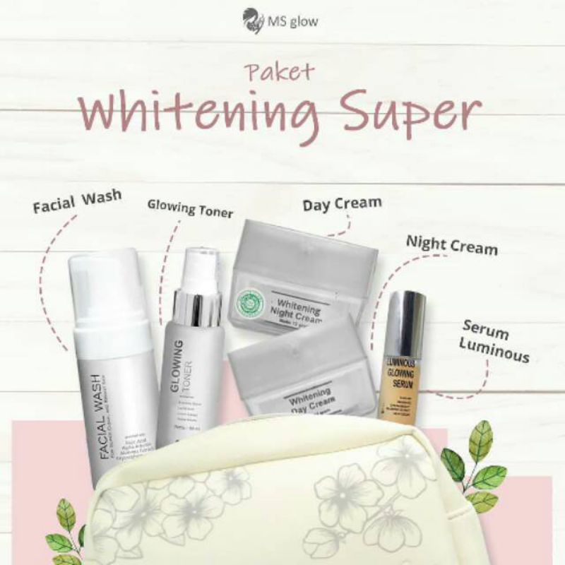 Whitening super produk ms glow harga promo