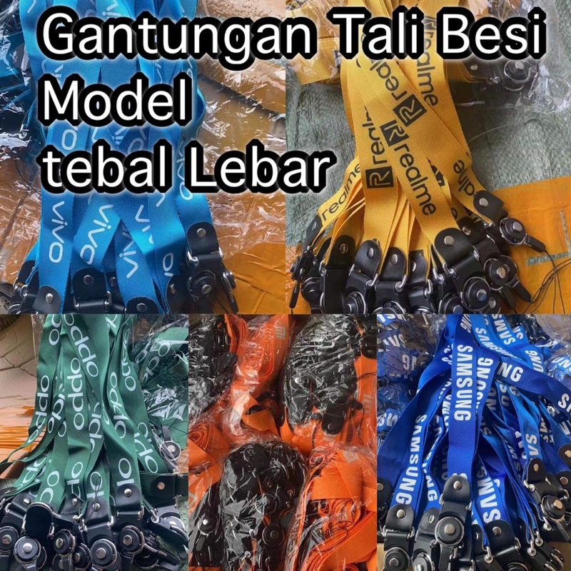 Terbaru Gantungan Tali HP bahan bagus Motif merk hp