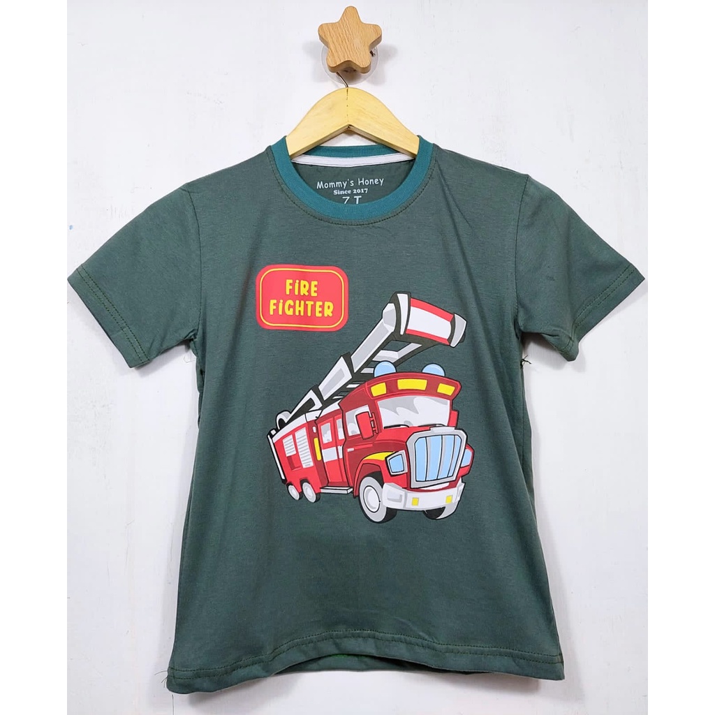 KAOS ANAK LAKI-LAKI FIRE FIGHTER ARMY