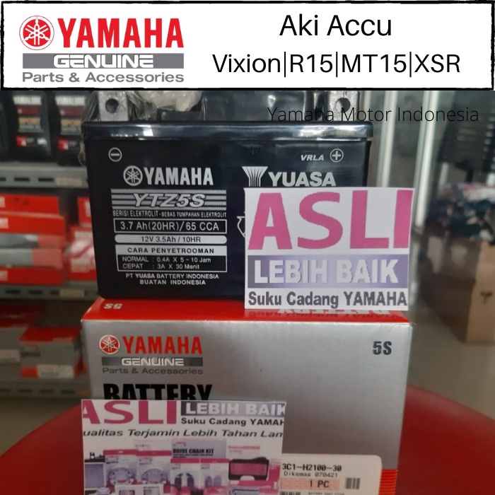 Aki Accu Yuasa Yamaha R15 Original