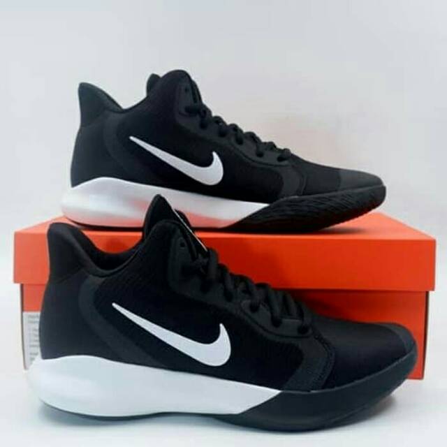 Sepatu Basket Nike Precision III Black 
