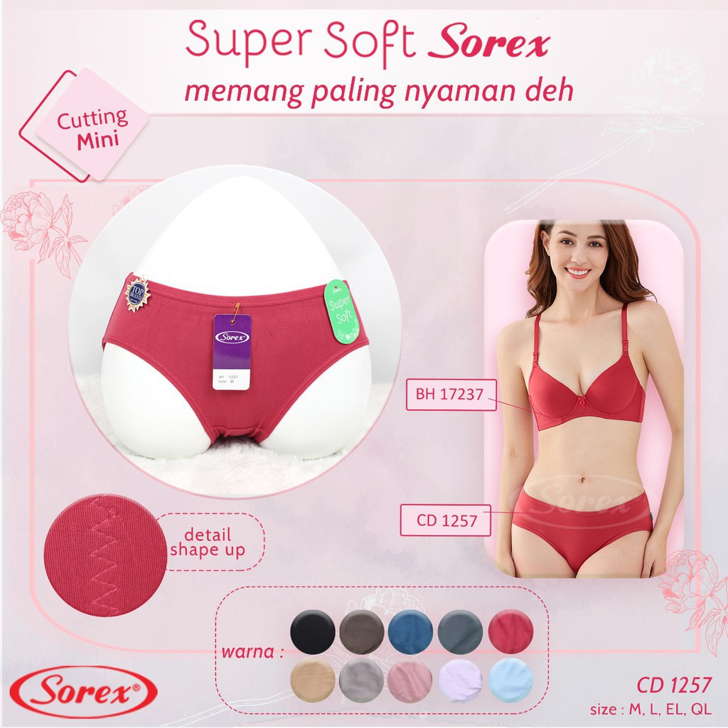 GEND55 CELANA DALAM SOREX BASIC SUPER SOFT CD 1239 DAN CD 1257