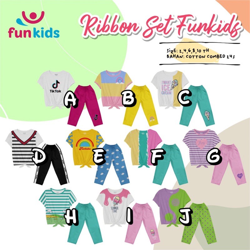 Setelan Anak Ribbon Funkids