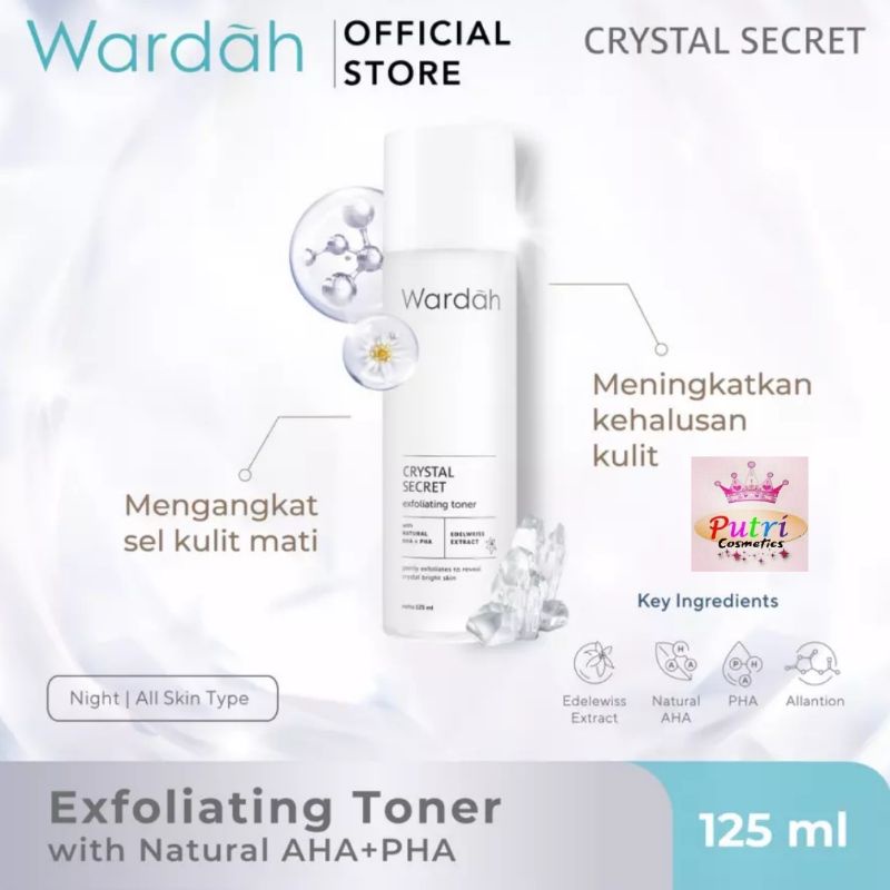 Wardah Crystal Secret / White Secret Exfoliating Toner 125 ml