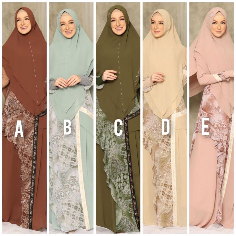 READY STOCK SIAP KIRIM SYARI MEWAH ELEGANT TERBARU/DHEAAFIECCENA ANDINI SYARI BY RAYNA/set syari by 