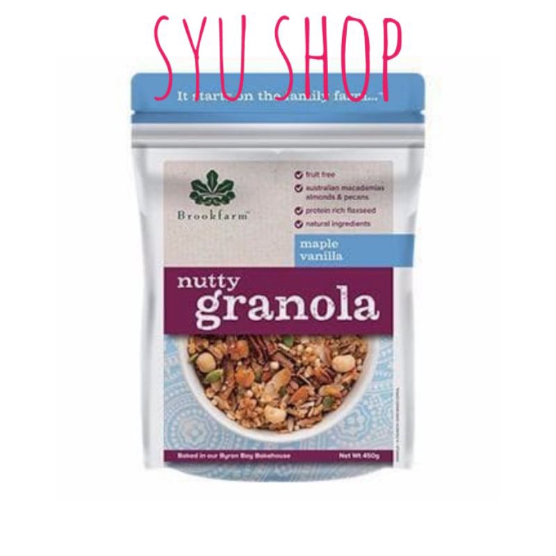 

Brookfarm Nutty Granola Maple Vanilla 350 gr