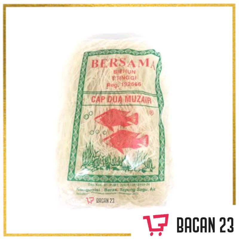 Bihun Bersama - Bihun cap Dua Muzair 300gr / Bihun Medan / Bacan23 - Bacan 23