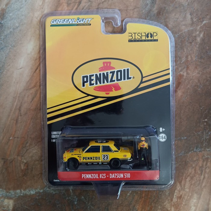 Greenlight Datsun 510 Pennzoil With Figure Promo Murah Kado Mainan Anak Miniatur Mobil Mobilan Murah Shopee Indonesia