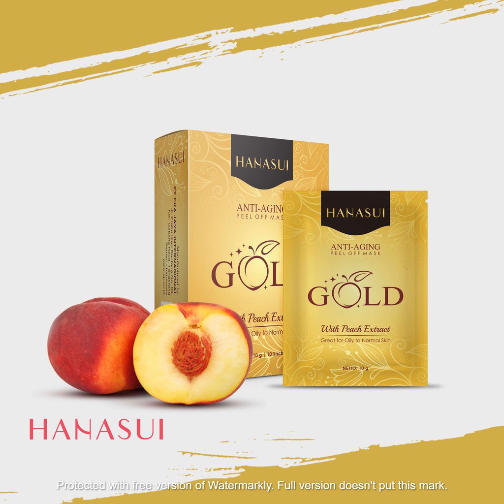 HANASUI - Peel Off Mask Naturgo Gold - Box (10 Sachet)