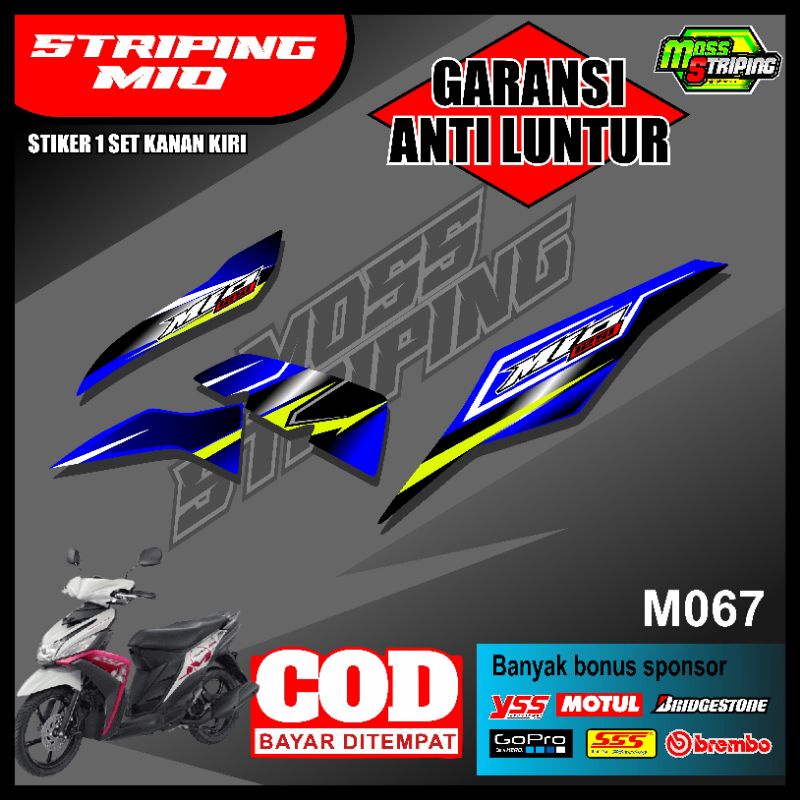 Striping Mio M3 , Mio Z , Mio 125 / Stiker Mio M3 , Mio 125 / Sticker Mio M3 / List Variasi stiker m