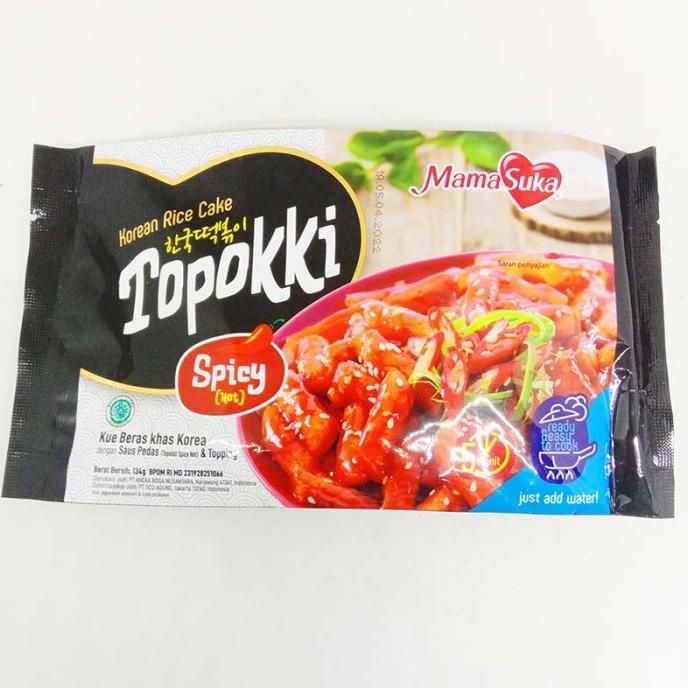 

:=:=:=:=] MAMA SUKA TOPOKKI SPICY 134 G