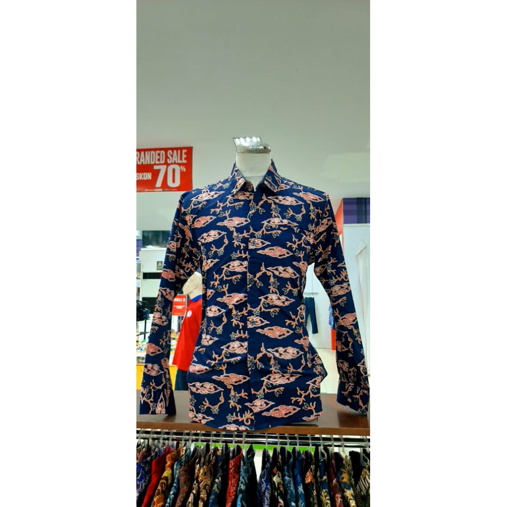 Bali Lestari |Batik Slim Fit Pria Lengan Panjang