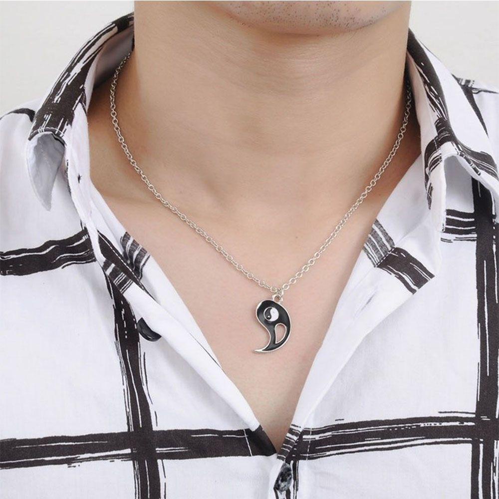 Needway Kalung Unisex Perhiasan Untuk Pecinta Hadiah Terbaik 1Set Teman Pesona.A