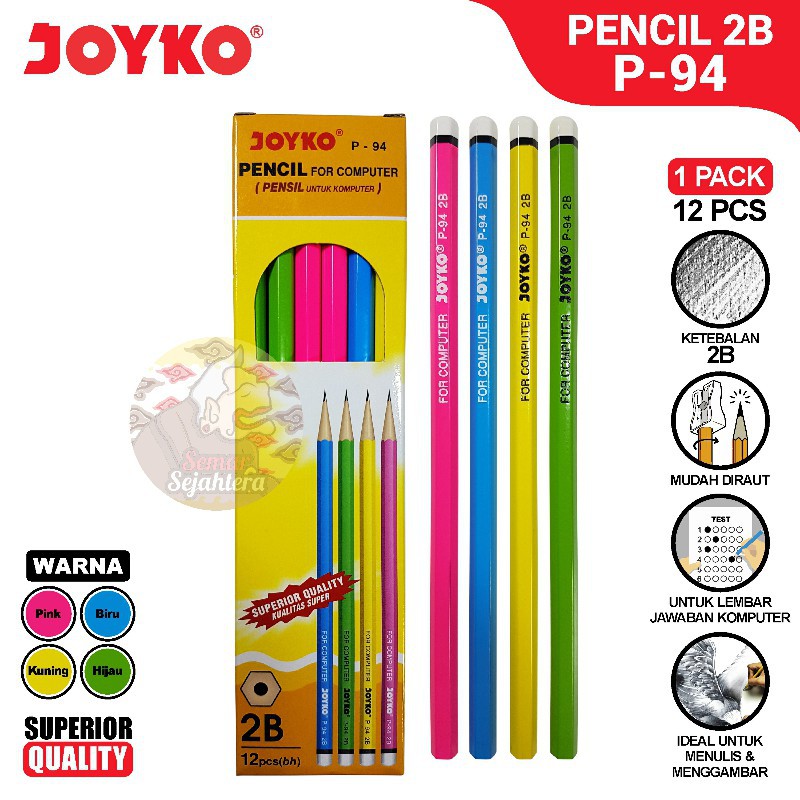 

[PAK] PENCIL JOYKO P-94 PENSIL SEKOLAH PENSIL ANAK-ANAK*