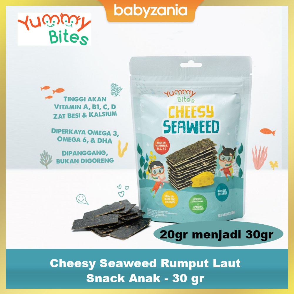 Yummy Bites Cheesy Seaweed Rumput Laut Snack Anak - 30 gr