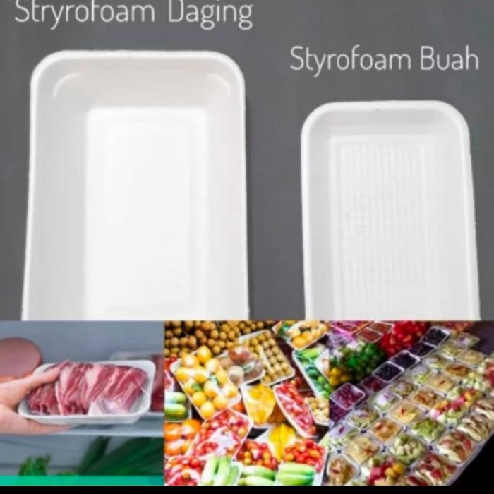 Wadahku Foam Tray Tr-1 Styrofoam Tray Buah Tr 1 / Tr1 Isi 250 Pcs