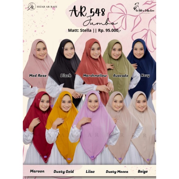 Ar 548 | Arrafi 548 | bergo serut jumbo