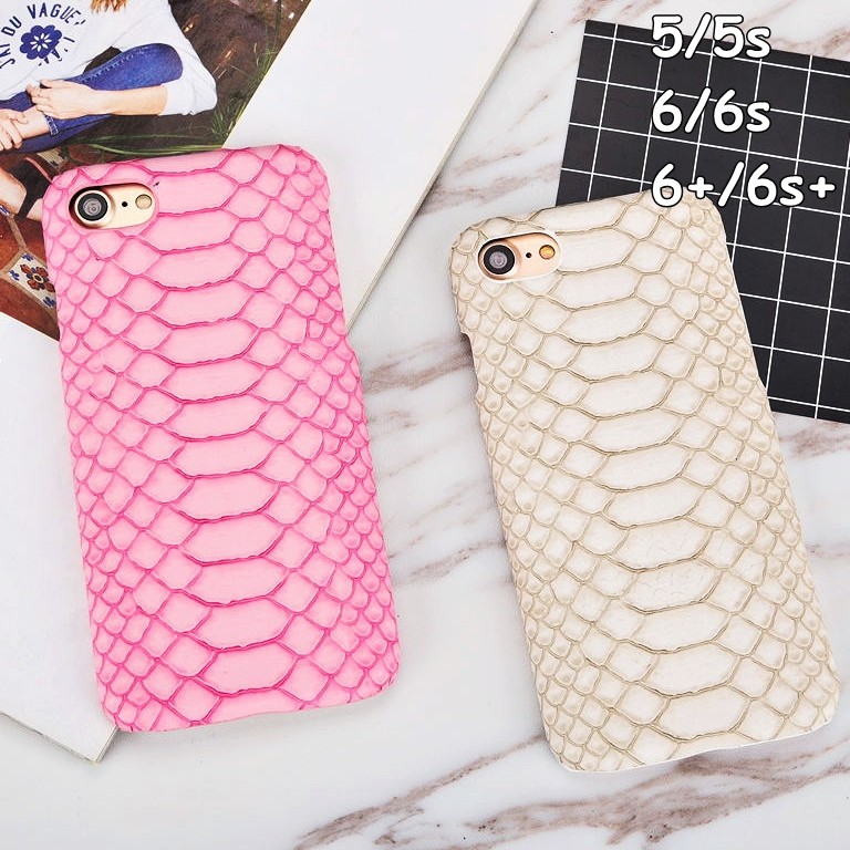 FOR IPHONE 5 5S SE, 6 6S, 6+ 6S+ PLUS - Luxury Sexy Snake Skin LEATHER HARD CASE CASING