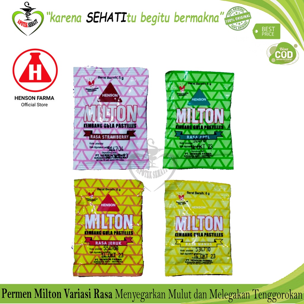 Milton Permen Sachet All Varian Milton Pastiles Candy