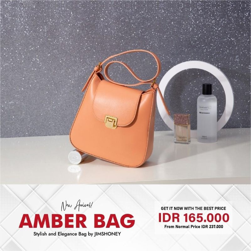 FREE EXCLUSIVE BOX TAS SELEMPANG WANITA UNIK JIMS HONEY JH AMBER BAG BRANDED MEWAH KADO CANTIK UNIK