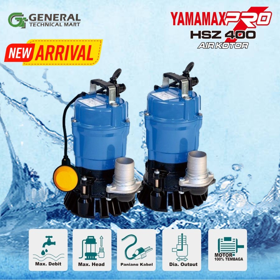 Pompa celup YAMAMAX HSZ 400 Manual Yamamax