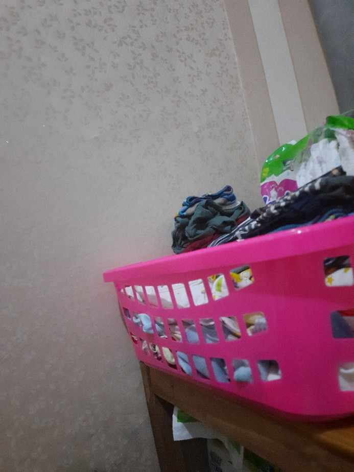 Keranjang ( Baju L Rainbow ) Serbaguna Baju Bersih Plastik Uk L