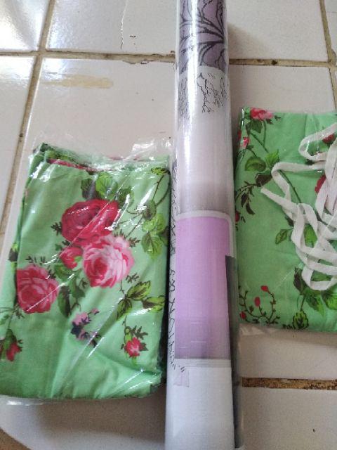 Wallpaper Dinding Sticker 45 Cm X 10 M Karakter Polkadot Shabby 3d Barca