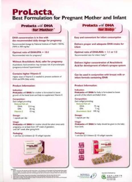 Prolacta DHA for Mother isi 60 softgel