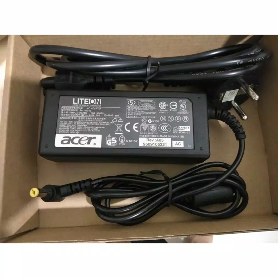 Adaptor Charger Acer Aspire V5-431 V5-431G V5-471 V5-471G V5-531 4732z 19v-3.42a 5.5x1.7mm Original