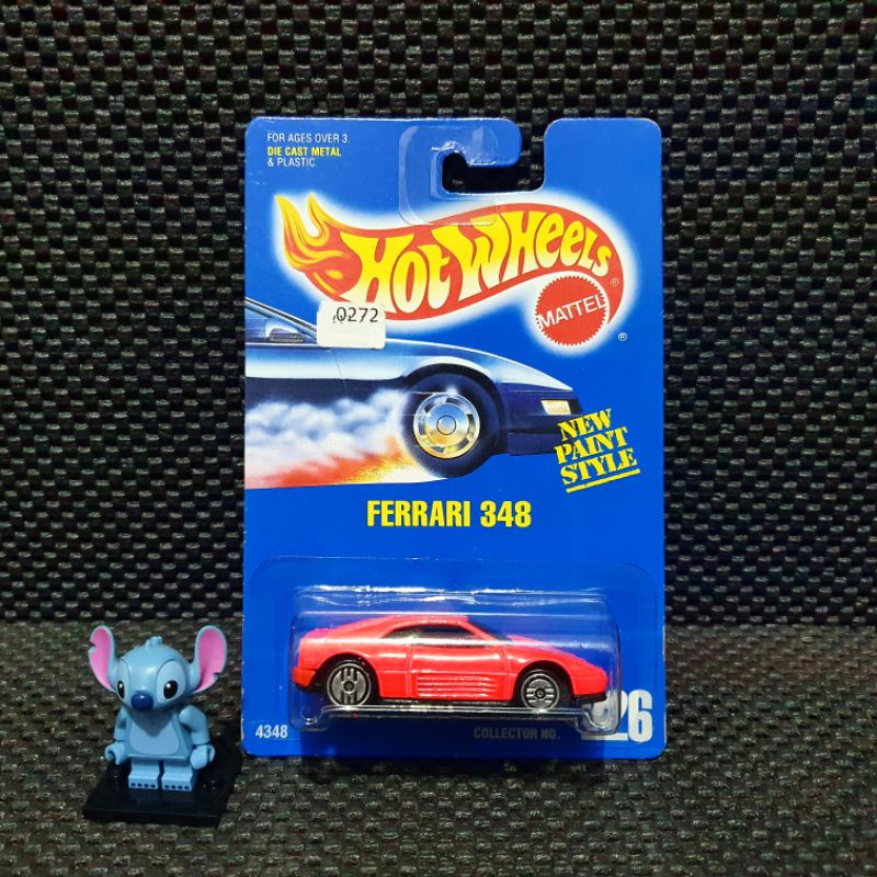 Hot Wheels Ferrari 348 Bright Red Pink 1993