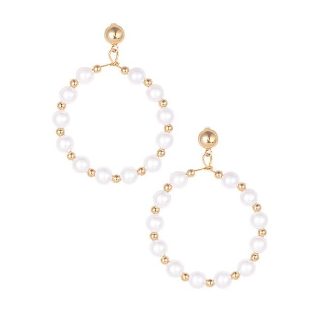 Anting korea anting bulat anting pearl