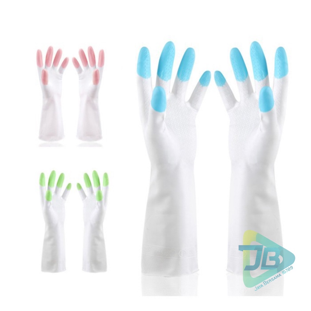 RT15 Sarung Tangan cuci piring karet Latex PTKS Silikon rubber hand glove anti air steril serbaguna JB5231