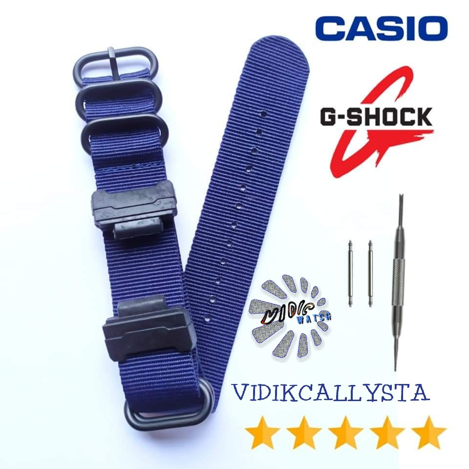 Nylon Zulu Watch Strap G-Shock Nato Adapter Adaptor Black NAVY BLUE